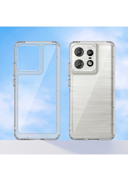 Motorola Edge 50 Pro 5g Kılıf Tpu Çerçeve+Akrilik Arka Hibrit Telefon Kılıfı-Şeffaf (Yurt Dışından) modelleri