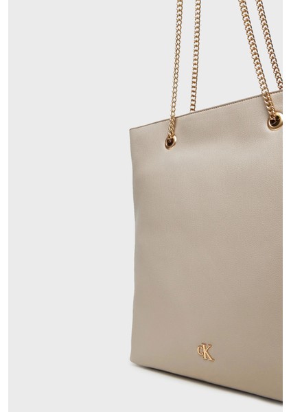 Logolu Zincir Askılı Tote Çanta LV04F3204GRMU Bayan Çanta LV04F3204G Rmu modelleri