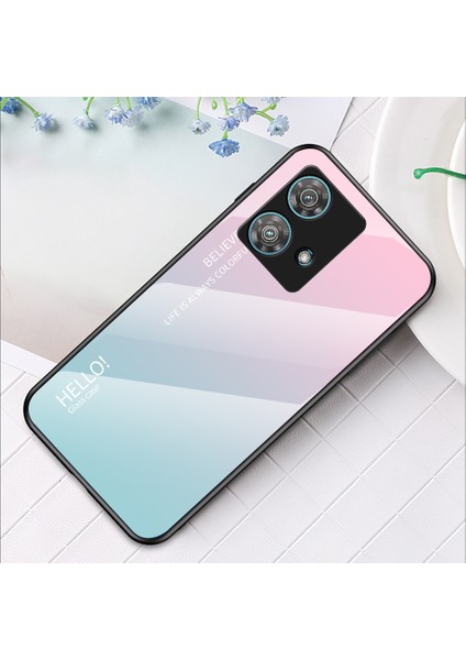 Motorola Edge 40 Neo 5g Temperli Cam + Pc + Tpu Telefon Kılıfı Düşmeye Lı Kapak - Degrade Pembe Mavi (Yurt Dışından) indirimleri
