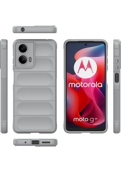 Motorola Moto G24 4G/E14 4g Kılıf Düşmeye Karşı Yumuşak Tpu Sağlam Telefon Arka Kapağı-Açık Gri (Yurt Dışından) fiyatları