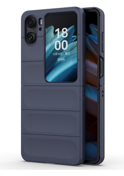 Oppo Find N2 Flip 5g Telefon Kılıfı Sert Pc Çizilmez Kapak-Koyu Mavi (Yurt Dışından)