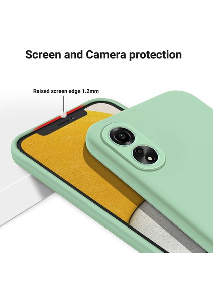 Oppo A78 4g Sıvı Silikon Telefon Kılıfı Yumuşak Astarlı Düşmeye Dayanıklı Kılıf Kayışlı-Yeşil (Yurt Dışından) indirimleri