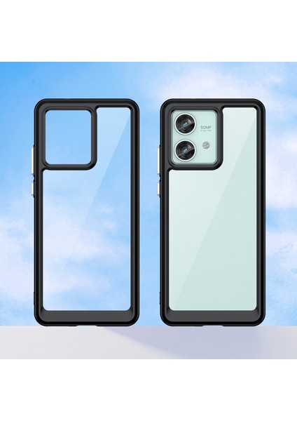 Motorola Edge 40 Neo 5g Kılıf Çizilmez Tpu+Akrilik Cep Telefonu Arka Kapağı-Siyah (Yurt Dışından) fiyatları