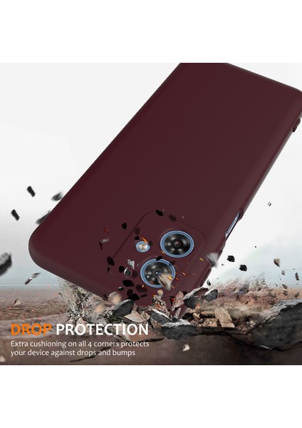 Motorola Moto G54 Power 5g/motorola Moto G64 5g/motorola Moto G54 5g Kılıf Magsafe Düşmeye Karşı Dayanıklı Sıvı Silikon Telefon Kılıfı ile Uyumlu-Şarap Kırmızısı (Yurt Dışından) fiyatları