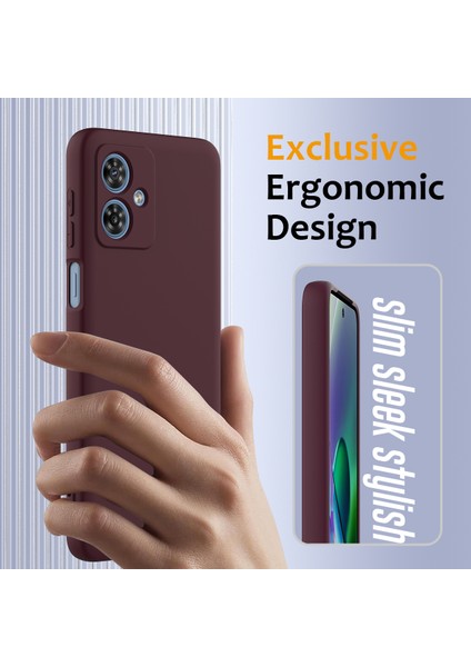 Motorola Moto G54 Power 5g/motorola Moto G64 5g/motorola Moto G54 5g Kılıf Magsafe Düşmeye Karşı Dayanıklı Sıvı Silikon Telefon Kılıfı ile Uyumlu-Şarap Kırmızısı (Yurt Dışından) fırsatları