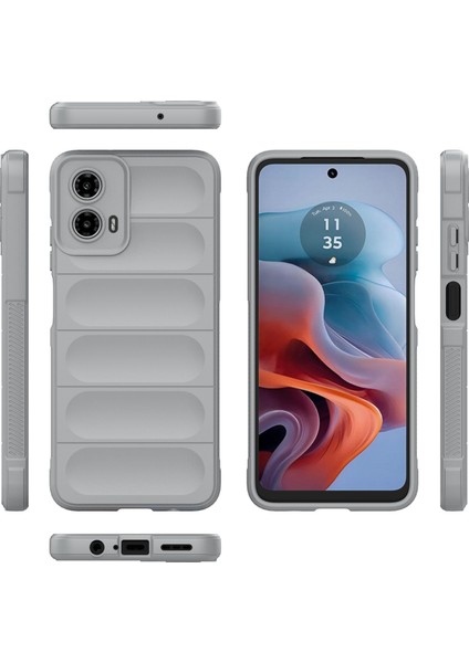 Motorola Moto G45 5G/G34 5g Telefon Kılıfı Tpu Düşme Koruması Sağlam Tasarım Kabuk-Açık Gri (Yurt Dışından) fiyatları