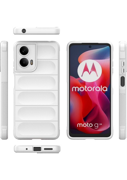 Motorola Moto G24 4G/E14 4g Kılıf Düşmeye Karşı Yumuşak Tpu Sağlam Telefon Arka Kapağı-Beyaz (Yurt Dışından) fiyatları
