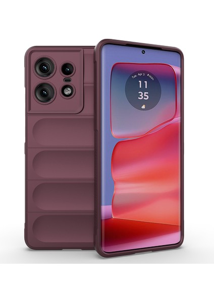 Motorola Edge 50 Pro 5g Kılıf Tpu Sağlam Koruma Telefon Kılıfı-Şarap Kırmızısı (Yurt Dışından)