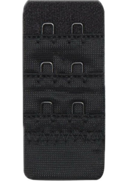 Kadın Sütyen Uzatma Agrafı 2 Kancalı Kopça Beyaz Siyah Ten 3'lü Paket modelleri