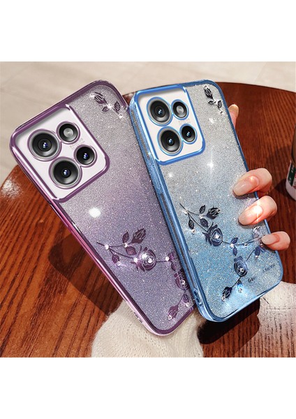 Kadem Motorola Edge 50 Neo 5g/moto S50 5g/thinkphone 25 5g Kılıf Çiçek Tpu Esnek Degrade Telefon Kılıfı-Gül Altını (Yurt Dışından) indirimleri