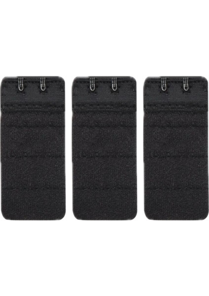 Kadın Sütyen Uzatma Agrafı 2 Kancalı Kopça Siyah 3'lü Paket fiyatları