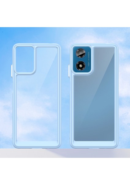 Motorola Moto E14 4G/G04 4G/G04S 4G/G24 4g Kılıf Tpu+Akrilik Düşmeye Dayanıklı Telefon Arka Kapağı-Mavi (Yurt Dışından) fiyatları