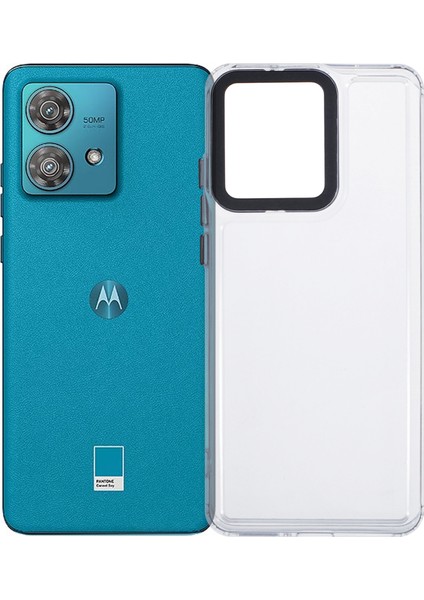 Motorola Edge 40 Neo 5g Şeffaf Telefon Kılıfı Pc+Tpu Hibrit Arka Kapak-Şeffaf (Yurt Dışından)