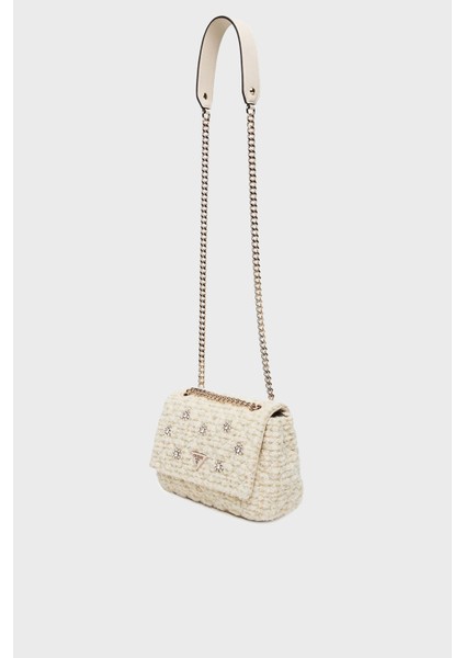 Everlee Logolu Ayarlanabilir Zincir Askılı Tweed Çanta HWAT8679210 Bayan Çanta HWAT86 79210 Ivo fırsatları