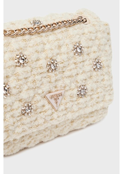 Everlee Logolu Ayarlanabilir Zincir Askılı Tweed Çanta HWAT8679210 Bayan Çanta HWAT86 79210 Ivo indirimleri