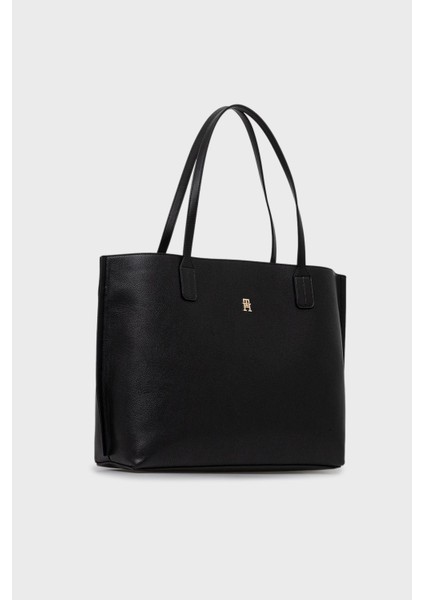 Logolu Çift Tutma Saplı Büyük Çanta Bayan Çanta AW0AW17461 Bds modelleri