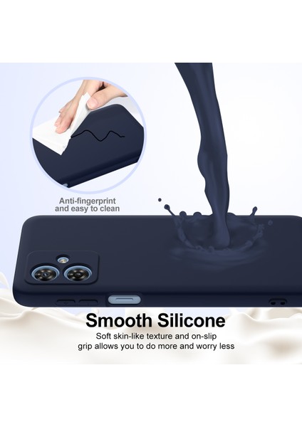 Motorola Moto G54 Power 5g/motorola Moto G64 5g/motorola Moto G54 5g Kılıf Magsafe Düşmeye Karşı Dayanıklı Sıvı Silikon Telefon Kılıfı ile Uyumlu-Koyu Mavi (Yurt Dışından) indirimleri