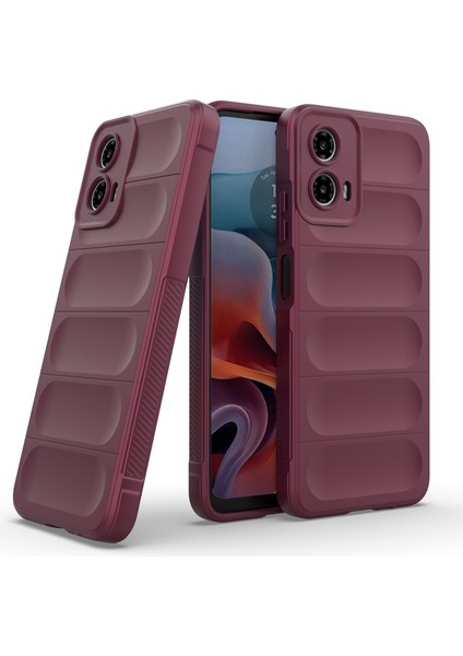 Motorola Moto G45 5G/G34 5g Telefon Kılıfı Tpu Düşme Koruması Sağlam Tasarım Kabuk-Şarap Kırmızısı (Yurt Dışından) fiyatları