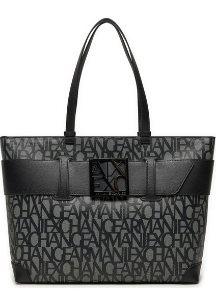 Jakarlı Logo Baskılı Büyük Çanta Bayan ÇANTA 949127 3F742 00850