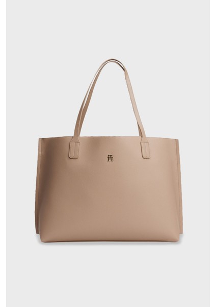 Logolu Çift Tutma Saplı Büyük Çanta Bayan Çanta AW0AW17461 Afe