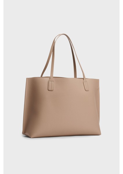 Logolu Çift Tutma Saplı Büyük Çanta Bayan Çanta AW0AW17461 Afe modelleri