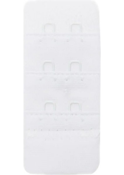 Kadın Sütyen Uzatma Agrafı 2 Kancalı Kopça Beyaz 3'lü Paket modelleri