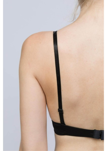 Kadın Siyah Sütyen Askısı 3'lü Paket Ayarlanabilir Kaymaz modelleri