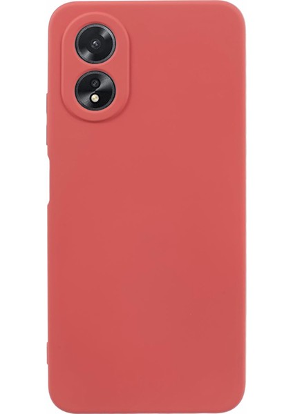 Oppo A38 4G/A18 4g Kılıf Fiber Astar Iç Tpu Telefon Kılıfı-Alıç Kırmızısı (Yurt Dışından)