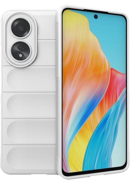 Oppo A58 4g Tpu Kılıf Düşmeye Dayanıklı Cep Telefonu Arka Kapağı-Beyaz (Yurt Dışından)