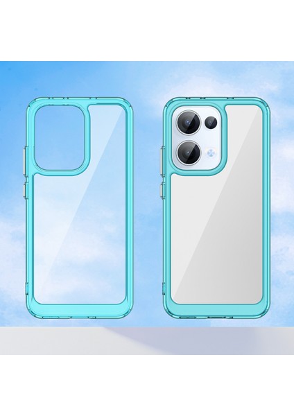 Oppo RENO13 5g(Global)Kılıf Tpu+Akrilik Koruyucu Şeffaf Telefon Kılıfı-Şeffaf Mavi (Yurt Dışından) fiyatları