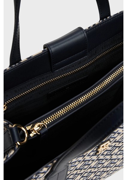 Jakarlı Logo Baskılı Çıkarılabilir Askılı Büyük Çanta Bayan Çanta AW0AW17444 Dw6 fırsatları