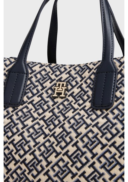 Jakarlı Logo Baskılı Çıkarılabilir Askılı Büyük Çanta Bayan Çanta AW0AW17444 Dw6 indirimleri