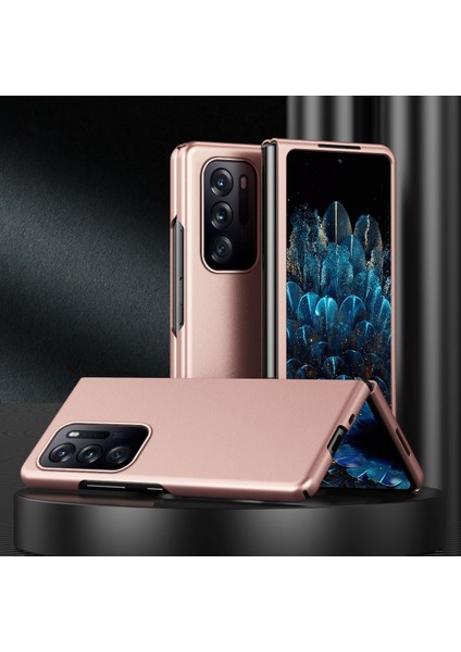 Oppo Find N Ka Yüzey Cilt Dokunma Hissi Pc Telefon Çoklu Renk Engelsiz Katlanabilir Koruyucu Kılıf-Gül Altını (Yurt Dışından) indirimleri