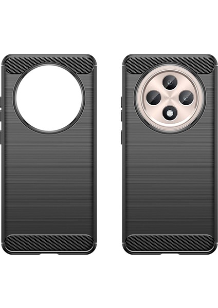 Oppo RENO12 F 4G/RENO12 F 5g Kılıf Karbon Fiber Doku Tpu Fırçalanmış Telefon Kılıfı-Siyah (Yurt Dışından) fırsatları