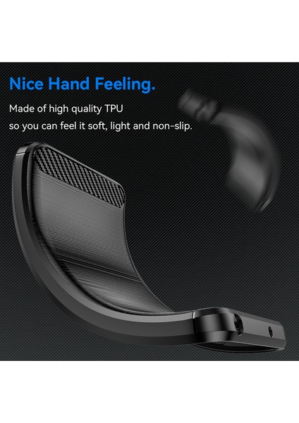 Oppo RENO12 F 4G/RENO12 F 5g Kılıf Karbon Fiber Doku Tpu Fırçalanmış Telefon Kılıfı-Siyah (Yurt Dışından) indirimleri