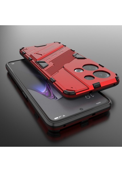 Oppo Reno8 Pro+(China)5g/reno8 Pro 5g(Global)Yumuşak Tpu Sert Pc Kılıfı Kickstand Arka Kapak-Kırmızı (Yurt Dışından) fırsatları