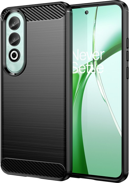 Oppo K12 Tpu Kılıf Çizilmez Karbon Fiber Doku Eklemeli Telefon Kılıfı-Siyah (Yurt Dışından)