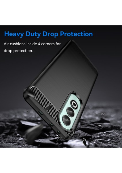 Oppo K12 Tpu Kılıf Çizilmez Karbon Fiber Doku Eklemeli Telefon Kılıfı-Siyah (Yurt Dışından) modelleri