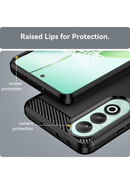 Oppo K12 Tpu Kılıf Çizilmez Karbon Fiber Doku Eklemeli Telefon Kılıfı-Siyah (Yurt Dışından) indirimleri