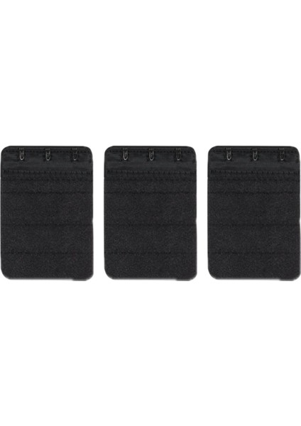 Kadın Sütyen Uzatma Agrafı 3 Kancalı Kopça Siyah 3'lü Set Sütyen Genişletici fiyatları