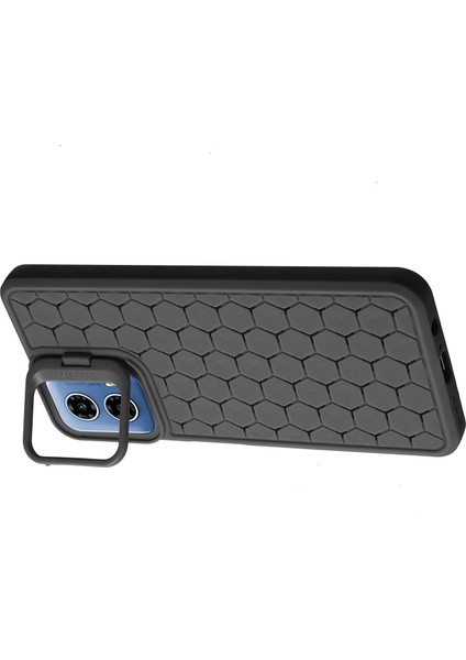 Motorola Moto G45 5G/G34 5g Kılıf Kickstand Tpu Telefon Kılıfı Petek Isı Dağılımı-Siyah (Yurt Dışından) modelleri