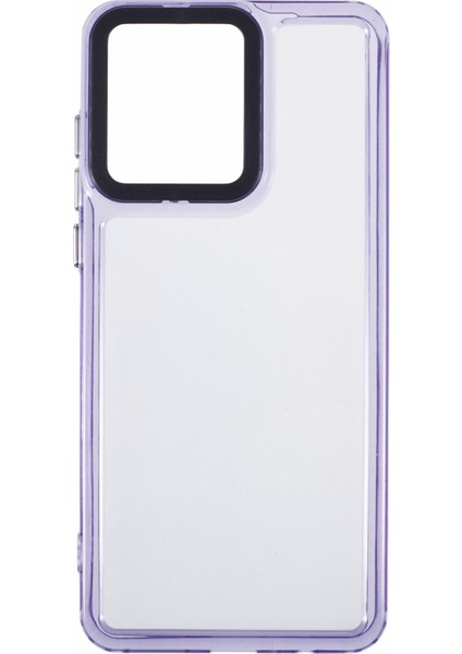Motorola Moto G84 5g Şeffaf Telefon Kılıfı Pc+Tpu Hibrit Arka Kapak-Şeffaf Mor (Yurt Dışından) fiyatları