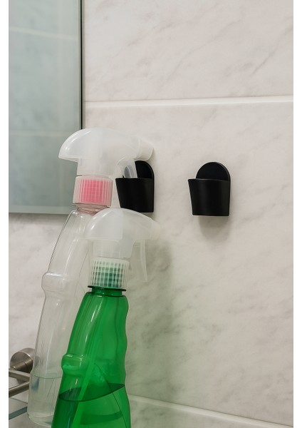 3'lü Duvara Yapışan Sprey Şişe Tutucu Seti – 3D Baskı Organizer Aparat