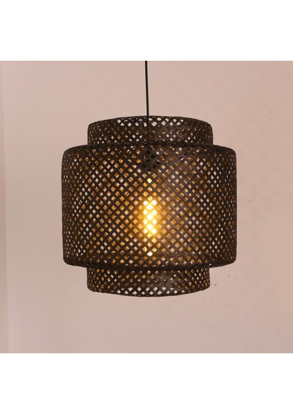 Mylamp Siyah Sitrus 40X37 Cm. Doğal Bambu Avize fiyatları