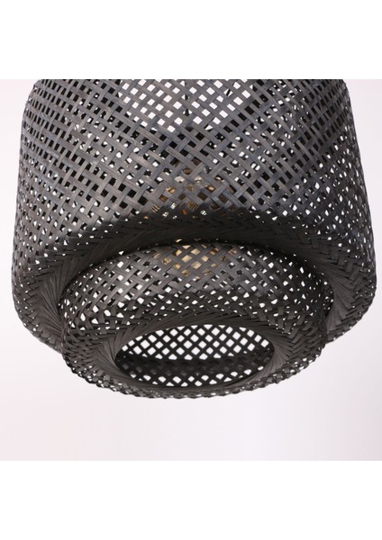 Mylamp Siyah Sitrus 40X37 Cm. Doğal Bambu Avize indirimleri