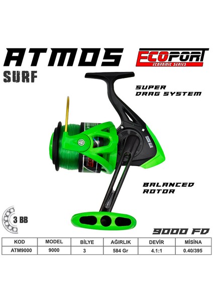 Atmos 8000 Fd Surf Olta Makinası 8 Bb
