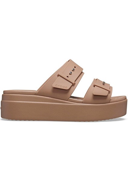 Brooklyn Buckle Lowwdg Kadın Terlik 207431-2Q9 Kahverengi