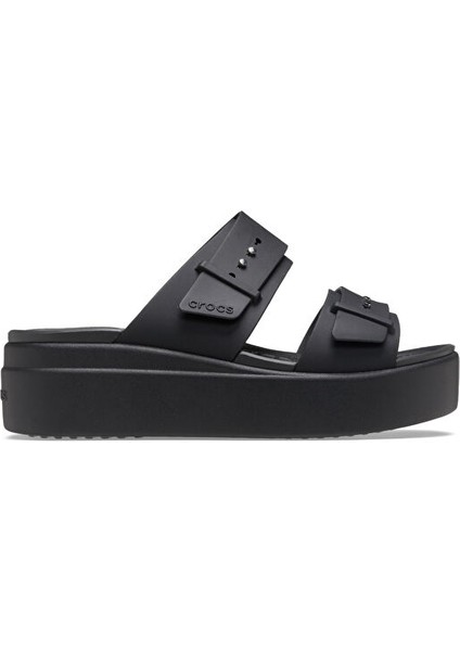 Brooklyn Buckle Lowwdg Kadın Terlik 207431-001 Siyah