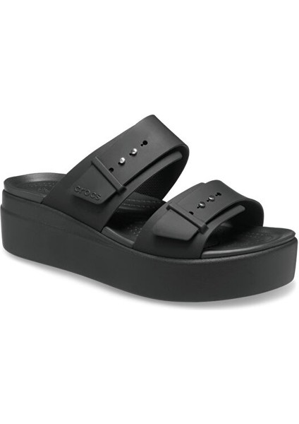 Brooklyn Buckle Lowwdg Kadın Terlik 207431-001 Siyah fiyatları