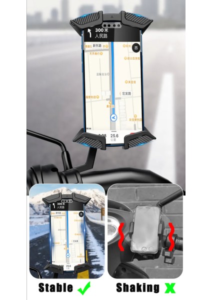 Cf Moto 450 Sr Için Karbon Darbe Emici Titreşim Engelleyici Motosiklet Telefon Tutucu indirimleri